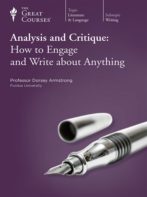 Title details for Analysis and Critique by Dorsey Armstrong - Wait list